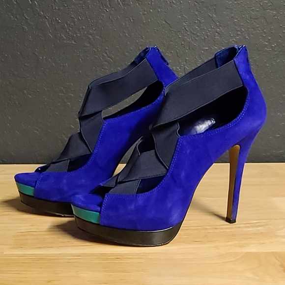 Jessica Simpson | Shoes | Jessica Simpson Color Block Estas Heels ...